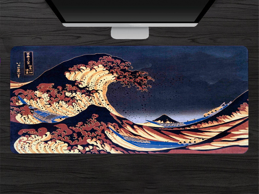 Great Wave Light Inversion Mousepad