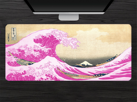 Great Wave Pink Mousepad